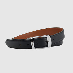 Reversible Leather Belt With Luxury Buckle