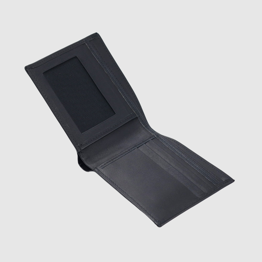Classic Leather Wallet With Card Holder Black