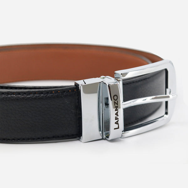 Reversible Leather Belt With Luxury Buckle